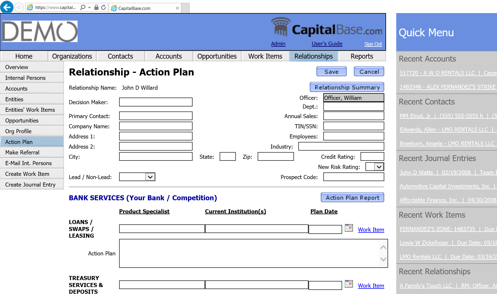 Organizational Profiling